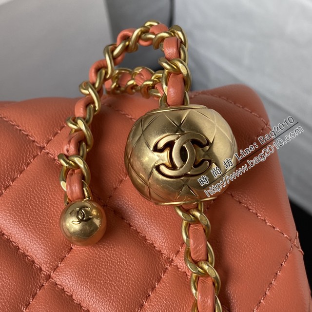Chanel專櫃新款單肩斜挎鏈條女包 香奈兒AS1786爆款金屬cfmini口蓋包 djc6153